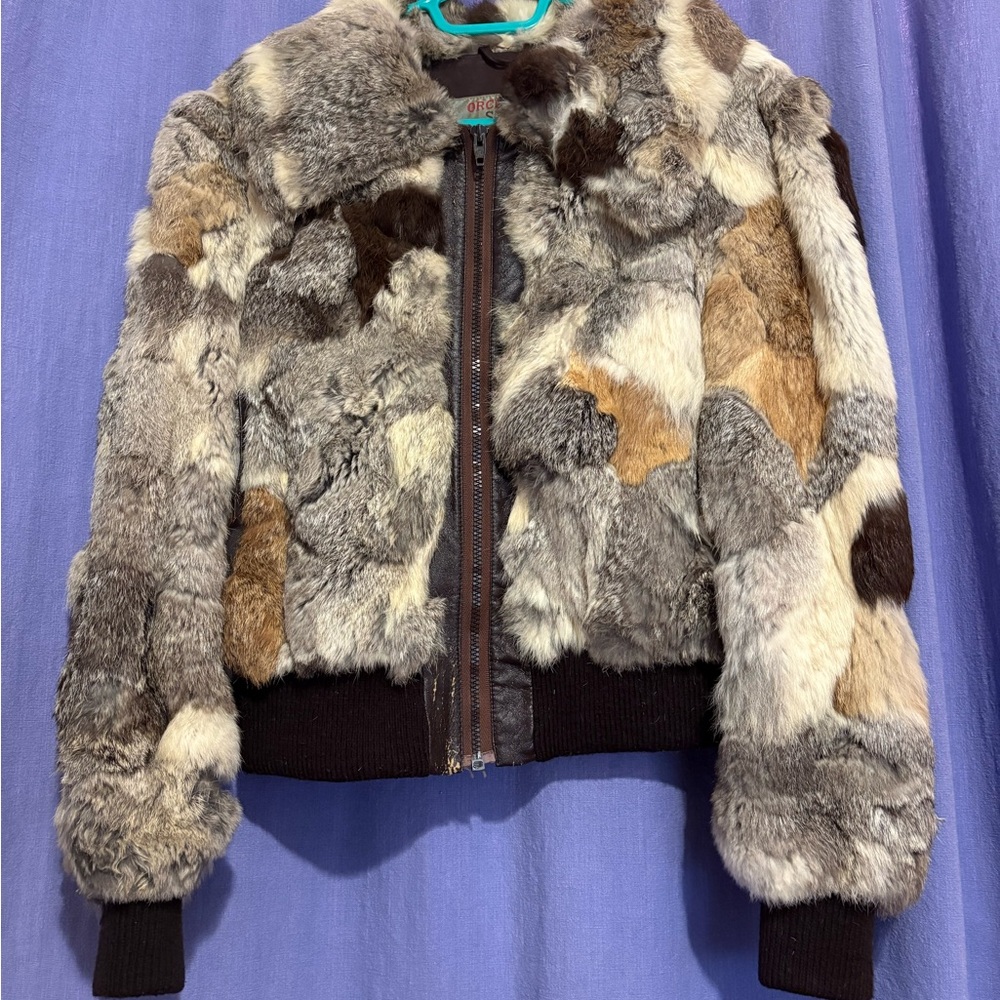 Rabbit fur woman’s jacket